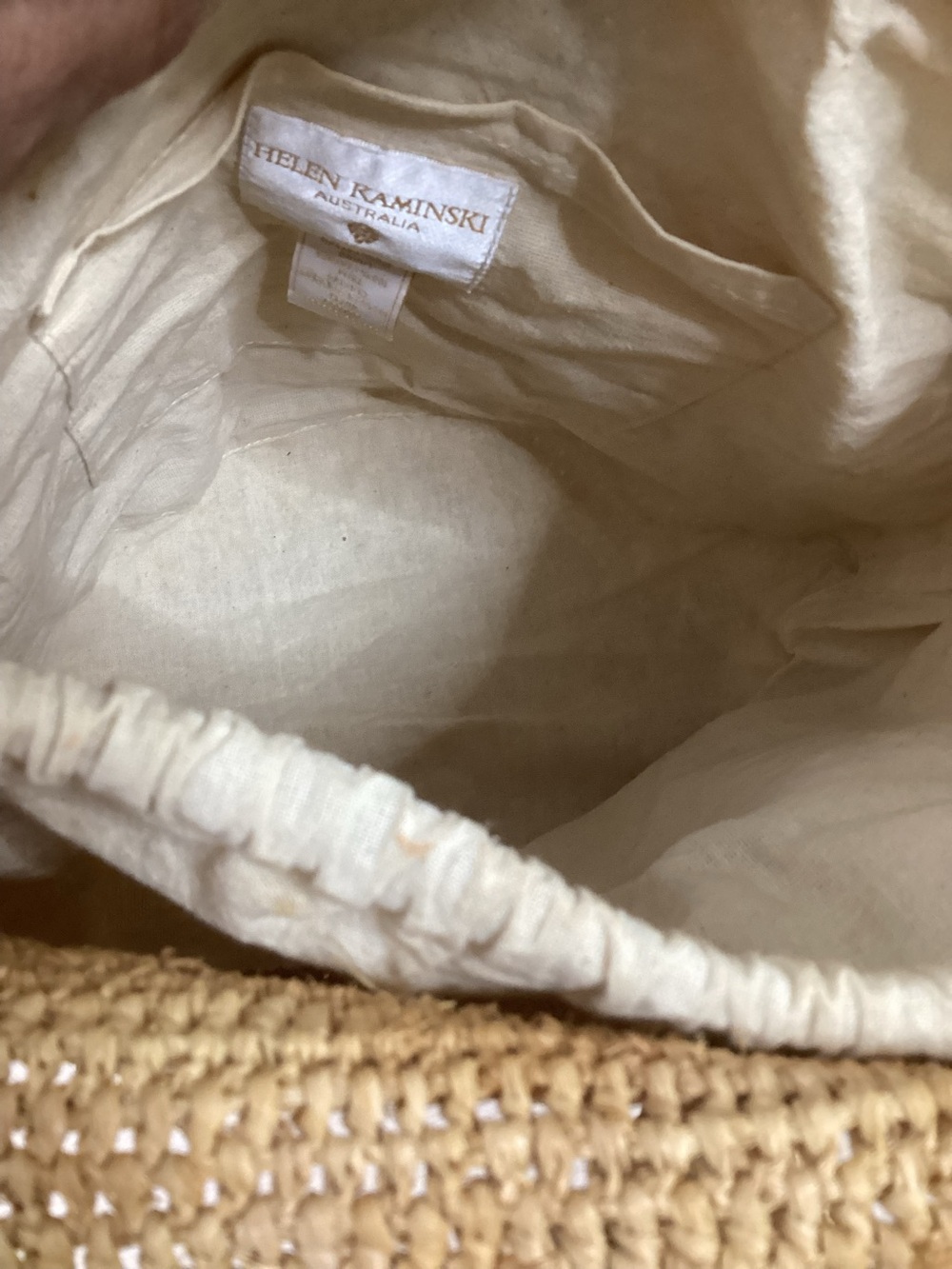 Helen Kaminski, Australia Bucket Tote Bag 100% Raffia - Picture 4 of 6
